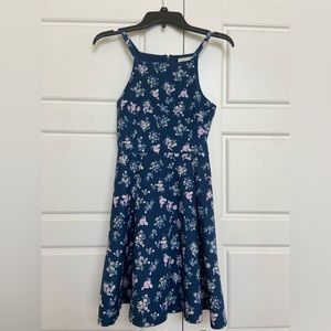 Copper Key Floral Zip-Up Dress